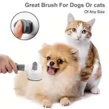 Universal Pet Detangling Brush, Massages Out Knots & Mats. 19cm, for Long/Short Hair, Soothing