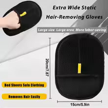 Reusable Static Pet Grooming Gloves Double Sided Fur Removal Tool For Pet Hair Grooming And Carpet Floating Hair Cleaning
