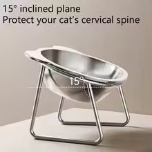 Cat Bowl Stainless Steel Cat Food Bowls with Metal Stand Food and Water Dish for Cats Kitten Puppies Feeders Cat Supplies