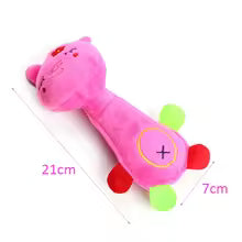 Pet Dog Plush Toy Animal Shape with Squeaky for Small Dogs Chihuahua Yorkshire Bichon Puppy Chew Cleaning Toys
